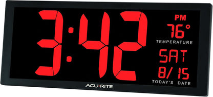 Digital Clock, 14.5-Inch / Red