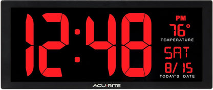 Digital Clock, 14.5-Inch / Red