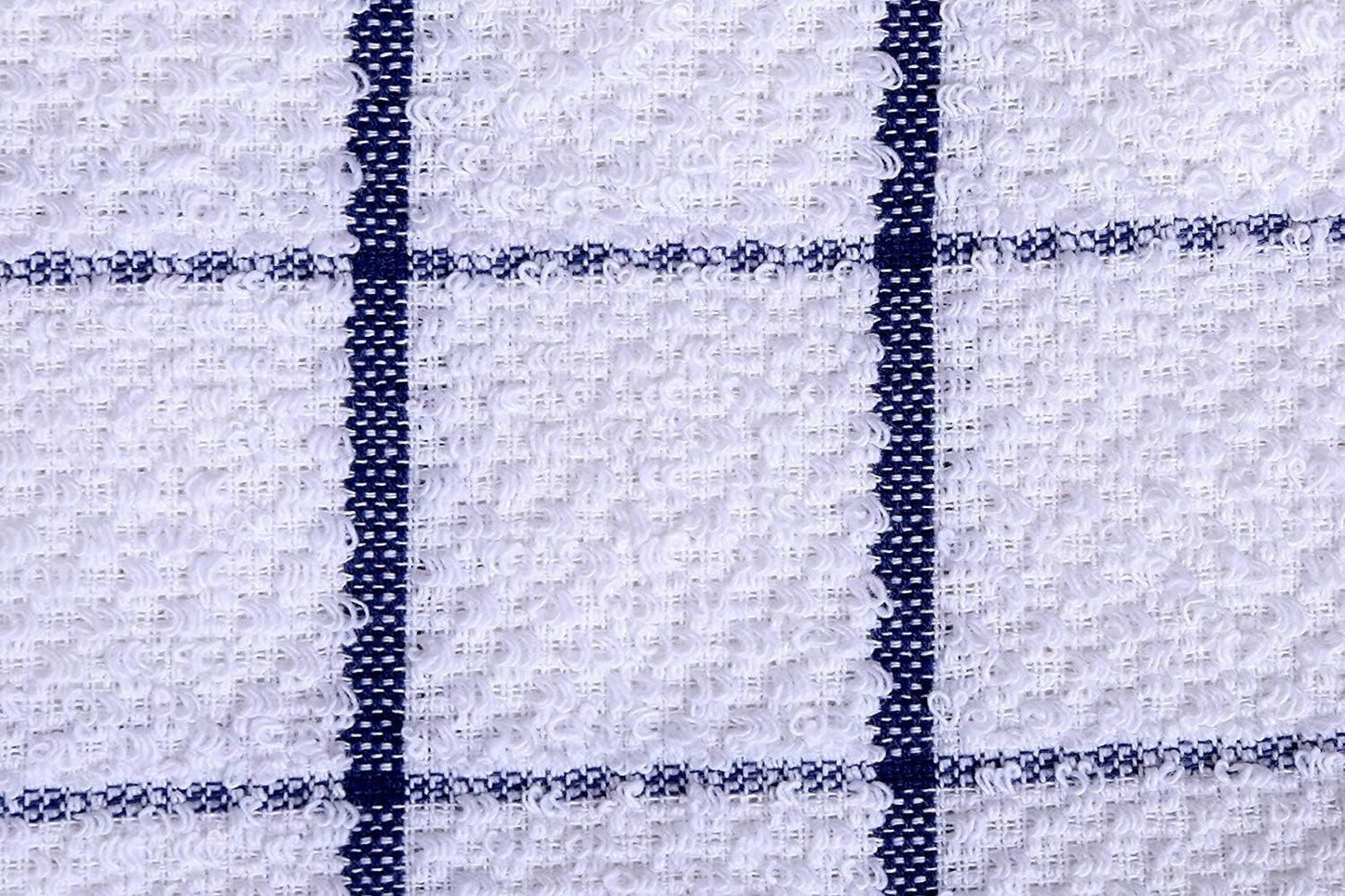 Cotton Kitchen Dish Cloths Set of 8 – Highly Absorbent, Super Soft Premium Terry Cleaning Cloth (12"X12" Inch) Premium Dishcloths for Washing Dishes (Blue)