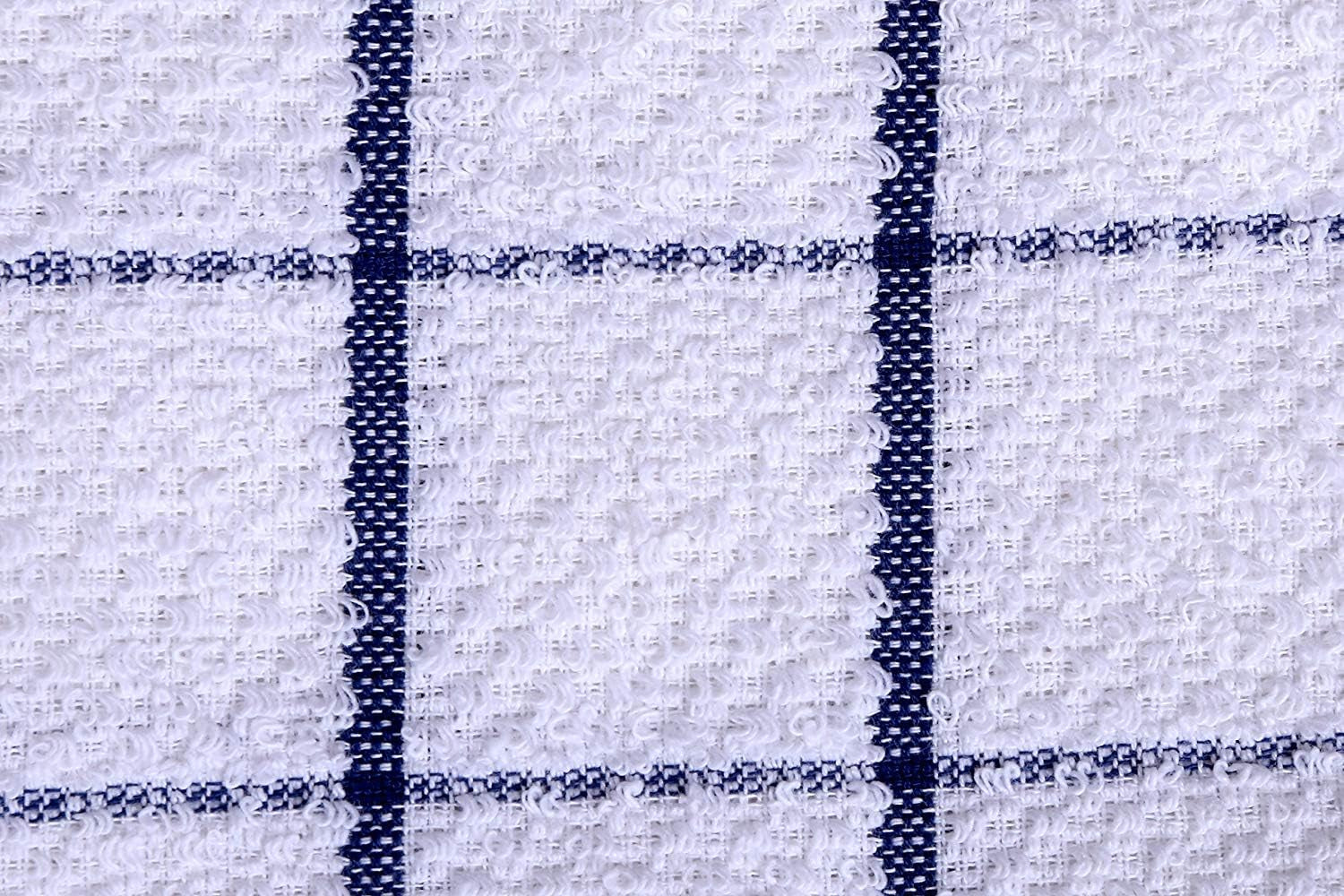 Cotton Kitchen Dish Cloths Set of 8 – Highly Absorbent, Super Soft Premium Terry Cleaning Cloth (12"X12" Inch) Premium Dishcloths for Washing Dishes (Blue)