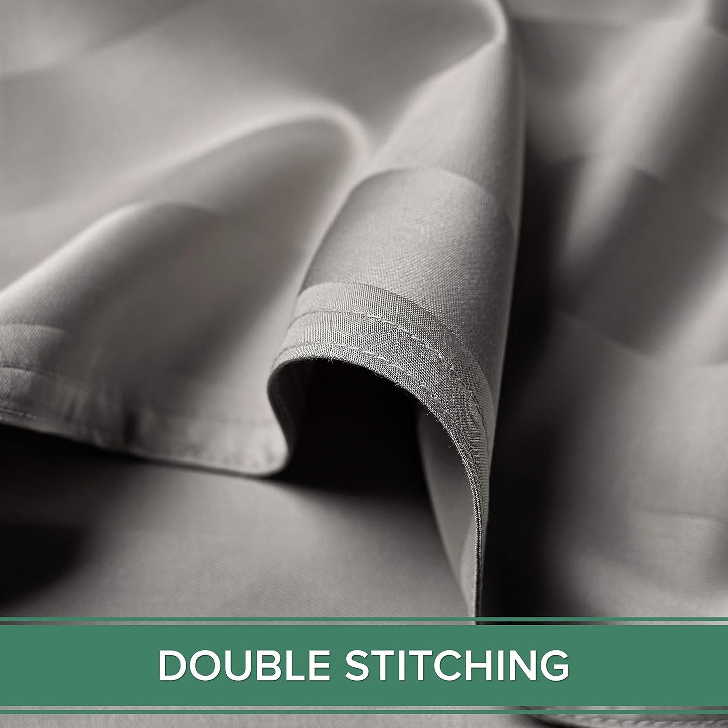 California King Sheets, Genuine 100% Organic Viscose Derived from Bamboo Bed Sheet Set, Soft & Cooling, Double Stitching, 2 Year Quality Promise (California King, Jacquard Silver)