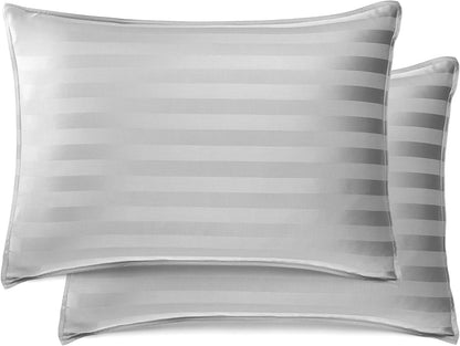 California King Sheets, Genuine 100% Organic Viscose Derived from Bamboo Bed Sheet Set, Soft & Cooling, Double Stitching, 2 Year Quality Promise (California King, Jacquard Silver)