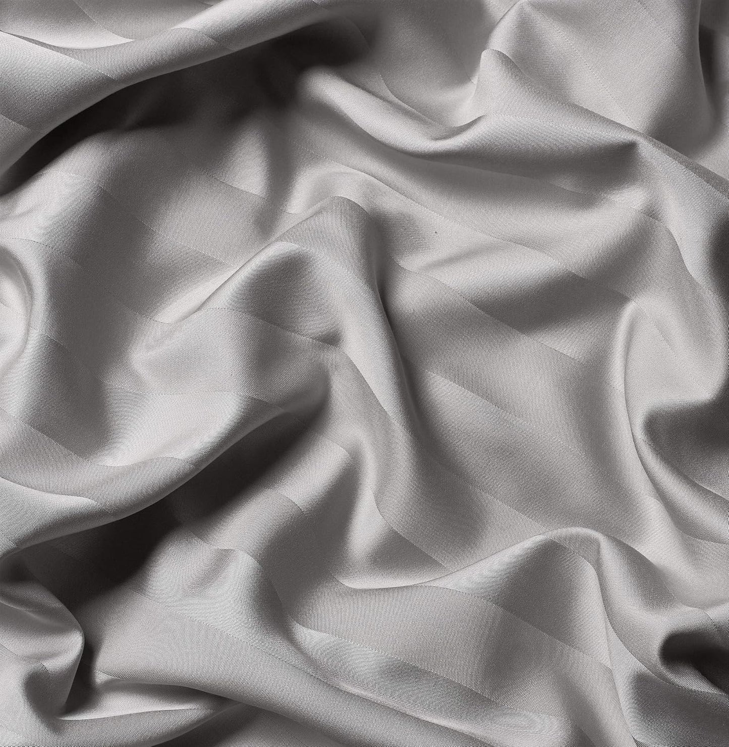 California King Sheets, Genuine 100% Organic Viscose Derived from Bamboo Bed Sheet Set, Soft & Cooling, Double Stitching, 2 Year Quality Promise (California King, Jacquard Silver)
